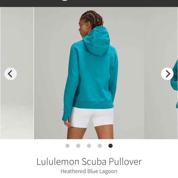 NEW with tags Lululemon Scuba Pullover Heathered Blue Lagoon - Picture 12 of 12